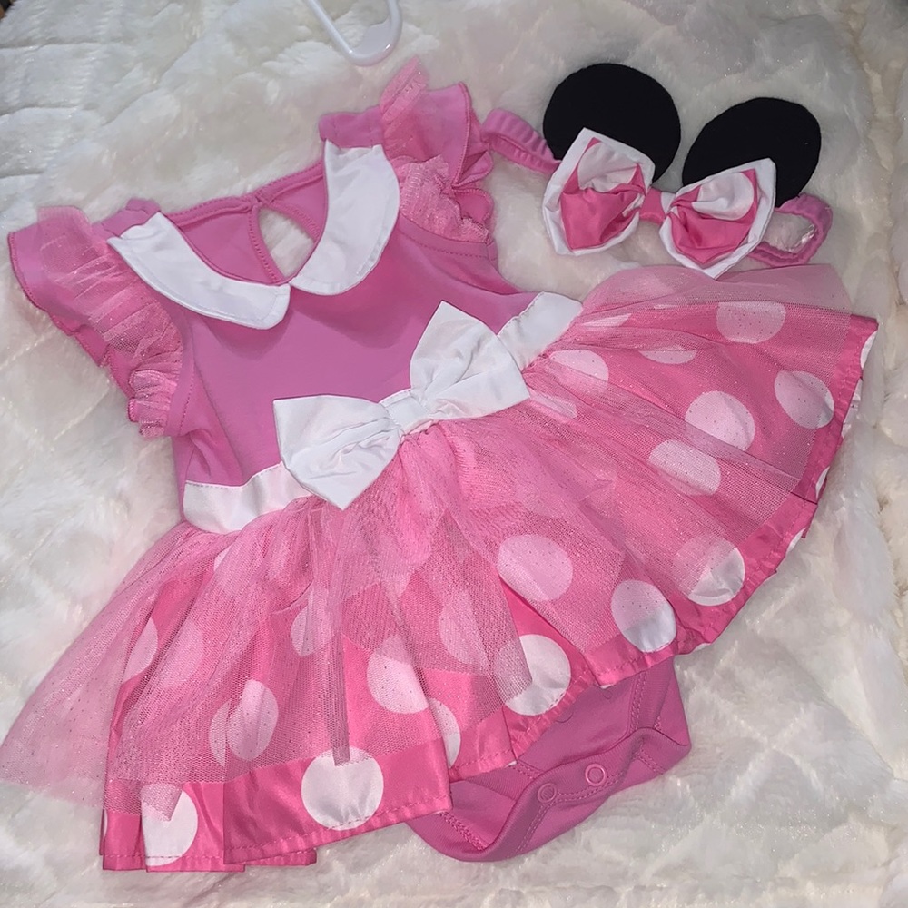 Minnie Mouse Pink and White Costume